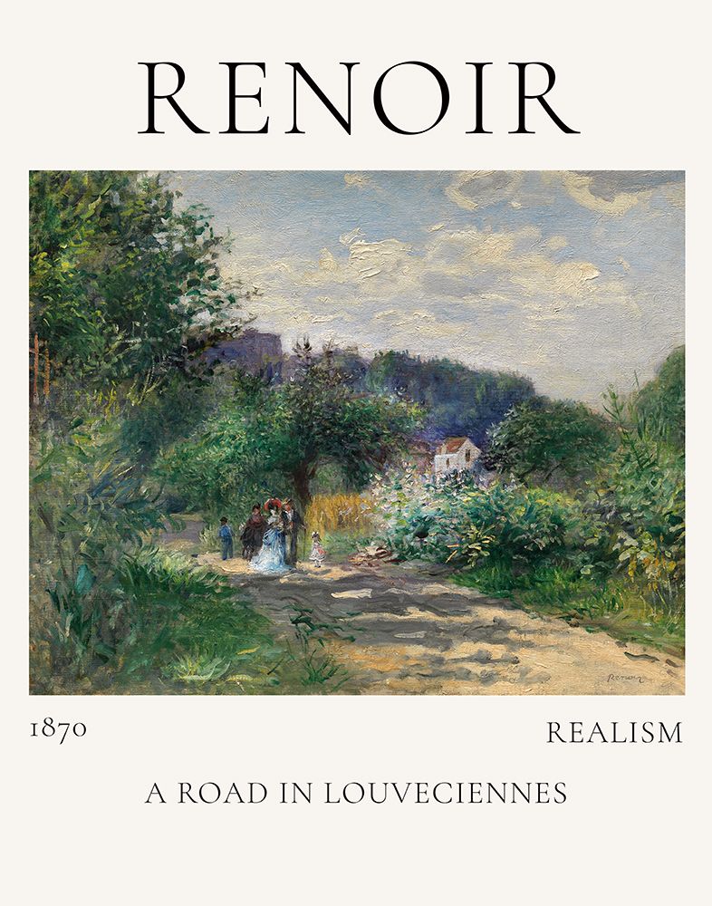A Road In Louveciennes Poster — Renoir, Auguste
