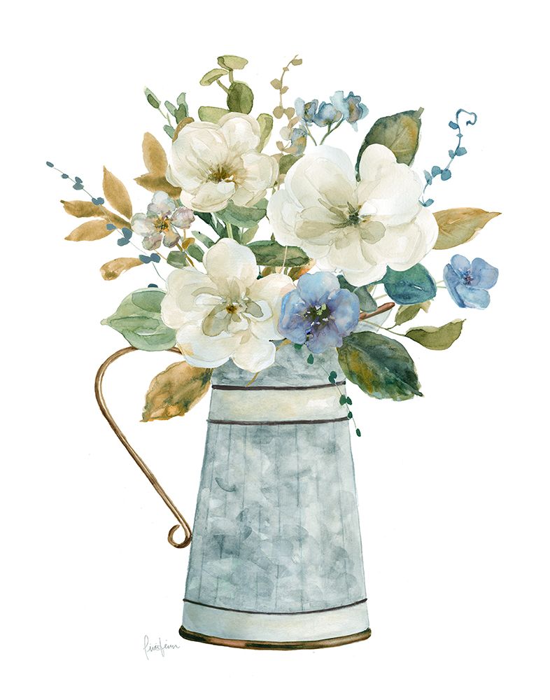 Natureza Morta Floral em Azul I — Finn, Livi