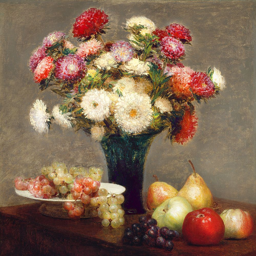 Ásteres e Frutas — Fantin-Latour, Henri