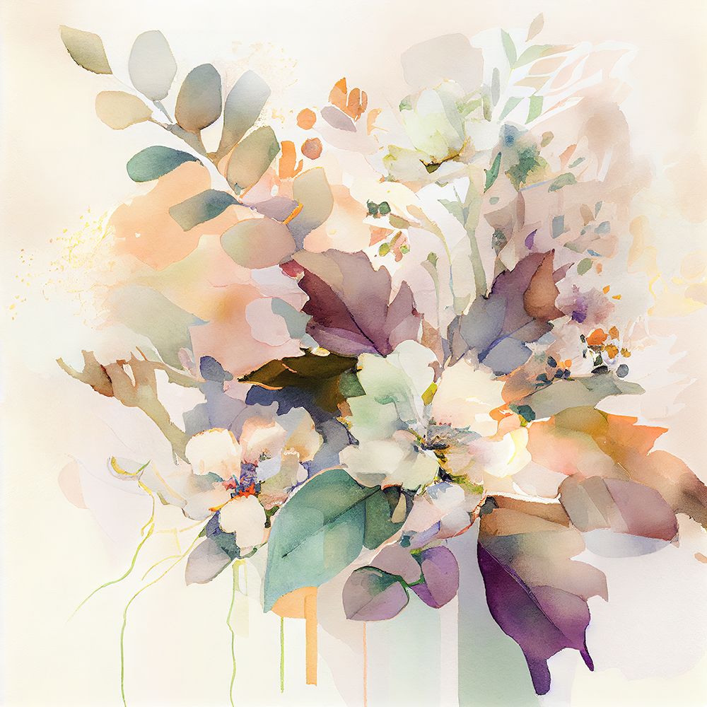 Florais e Folhagem Abstratos I — Mclean, Leah