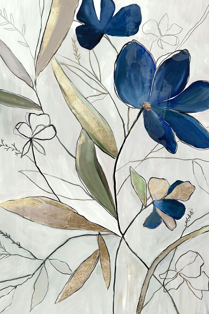 Floral Azul Moderno II — Jensen, Asia