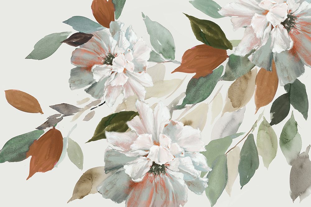 Flores de Outono sobre Tela Suave — PI Studio
