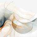 Formas Orgânicas Abstratas em Laranja Aquarela II — Orlov, Irena