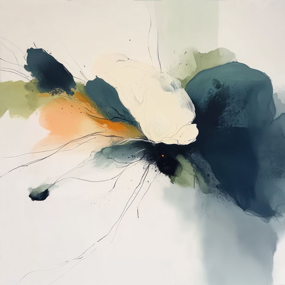 Pétalas Abstratas Fluidas em Tons Suaves I — Orlov, Irena
