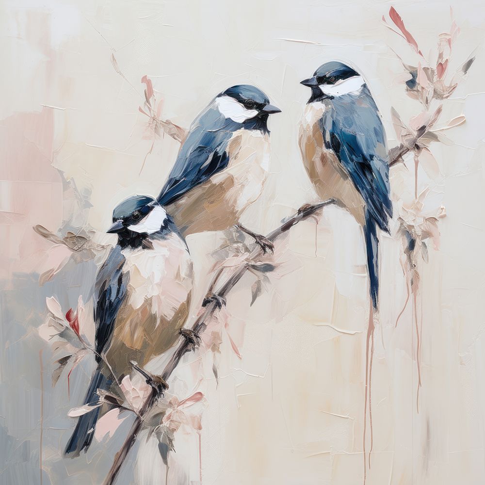 Silhuetas Elegantes de Pássaros I — Lazar Studio
