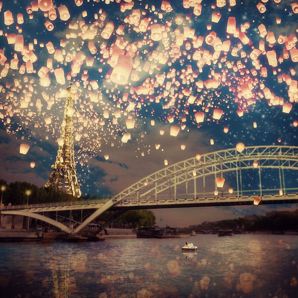 Lanternas de Desejos sobre Paris — Flores, Paula Belle