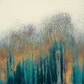 Bosque Azul-Petróleo com Quadrado Dourado — Gonzalez, Roberto