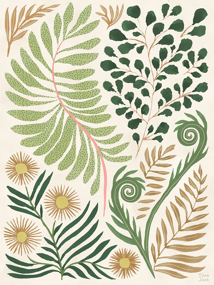Folhas Frescas I — June, Dina
