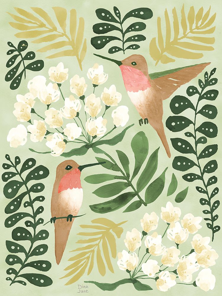 Folhas Frescas III — June, Dina