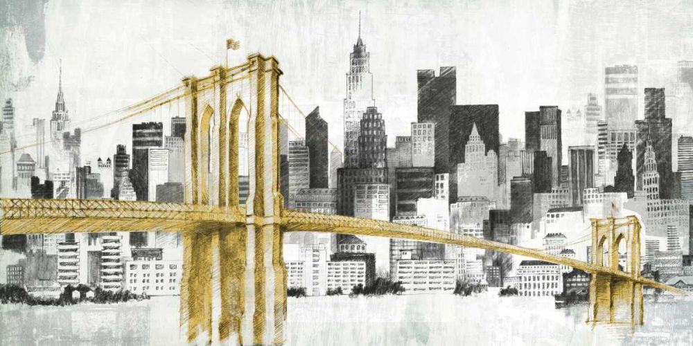 Skyline de Nova York I — ponte amarela — Tillmon, Avery