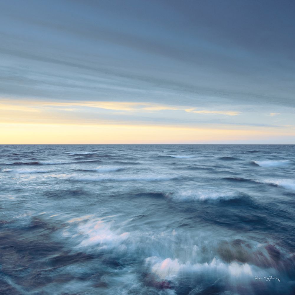 Ondas do Lago Superior — azul-marinho, recorte — Majchrowicz, Alan