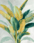 Palmeira da Estufa II — verde-petróleo e ouro, recorte — Nai, Danhui