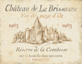 Rótulo de Vinho Francês I — creme — Brissonnet, Daphne
