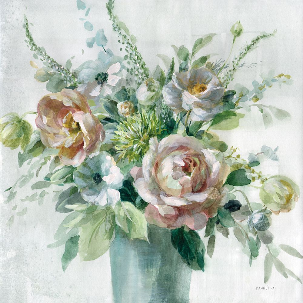 Flores em Sálvia e Pêssego I — Nai, Danhui