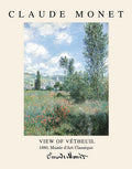 Vista de Vétheuil — cartaz de museu — Public Domain