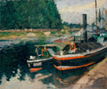 Barges at Pontoise — Pissarro, Camille