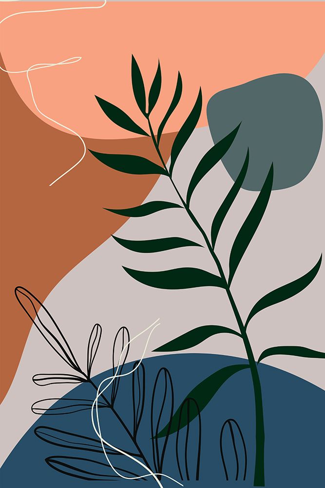 Folhas Boho I — Arctic Frame