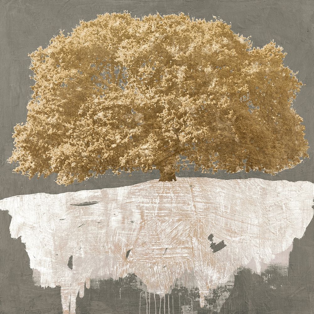 Golden Tree on Grey — Aprile, Alessio