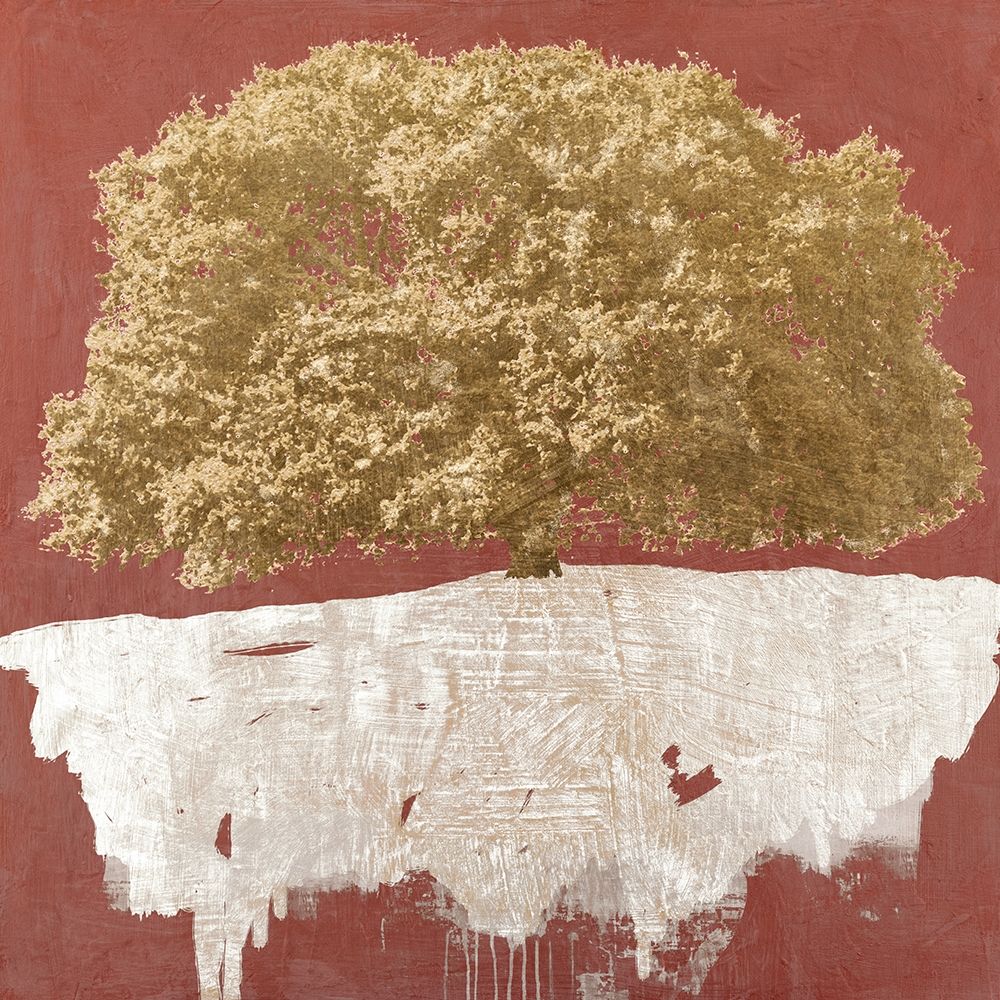 Golden Tree on Red — Aprile, Alessio
