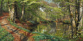 A spring day in the forest — Monsted, Peder Mork
