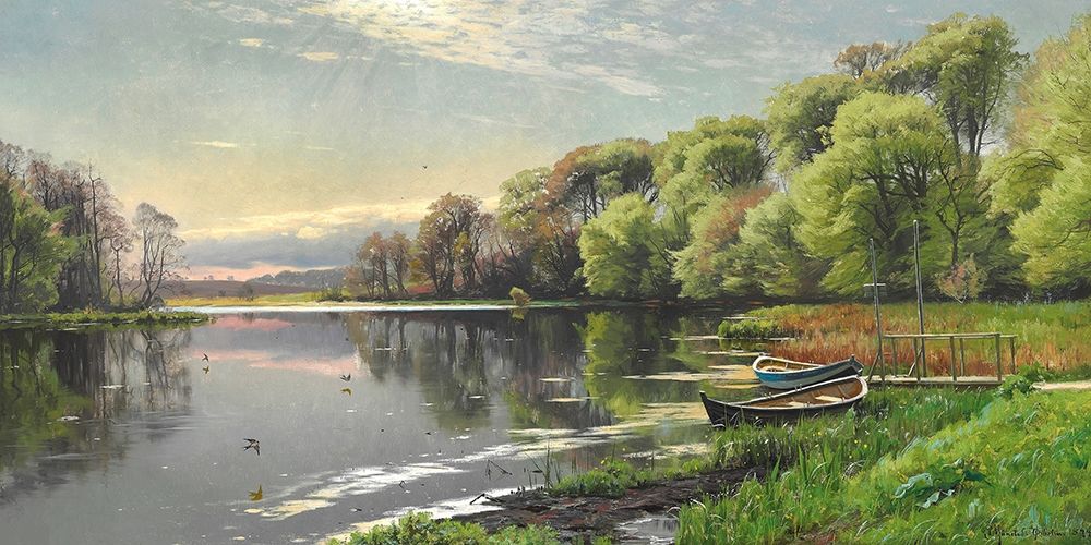 The Mill Pond — Monsted, Peder Mork