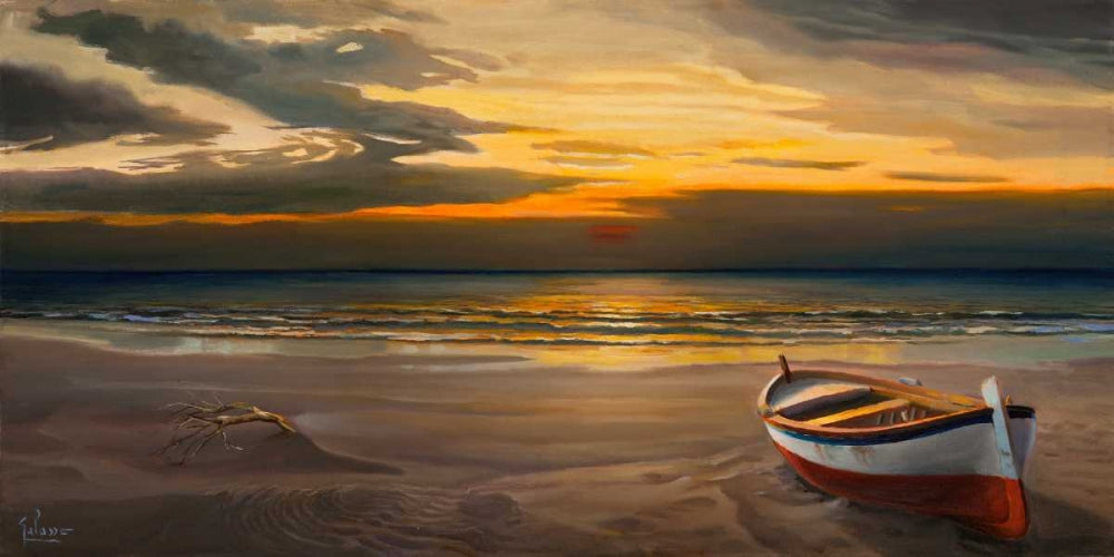 Tramonto sulla battigia — Galasso, Adriano