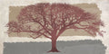 Burgundy Tree on abstract background — Aprile, Alessio