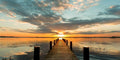 Morning Lights on a Jetty (detalhe) — Pangea Images