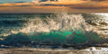 Wave crashing on the beach, Kauai Island, Hawaii (detalhe) — Pangea Images
