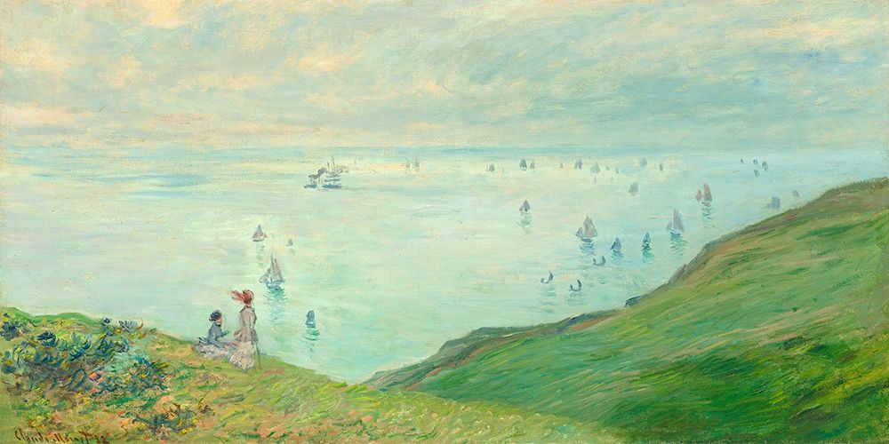 Cliffs at Pourville — Monet, Claude