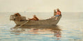 Three Boys in a Dory with Lobster Pots — Homer, Winslow