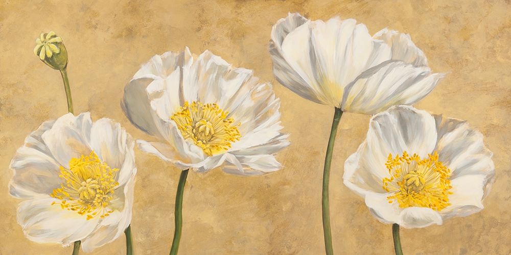 Poppies on Gold — Villa, Luca