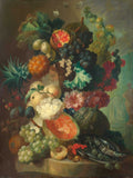 Fruit, flowers and a fish — Van Os, Jan