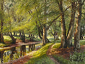 A summer day in the forest — Monsted, Peder Mork