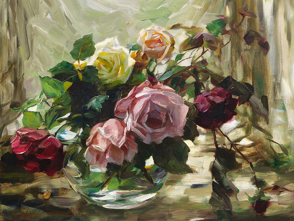 Roses on a Tablecloth — Koester, Alexander