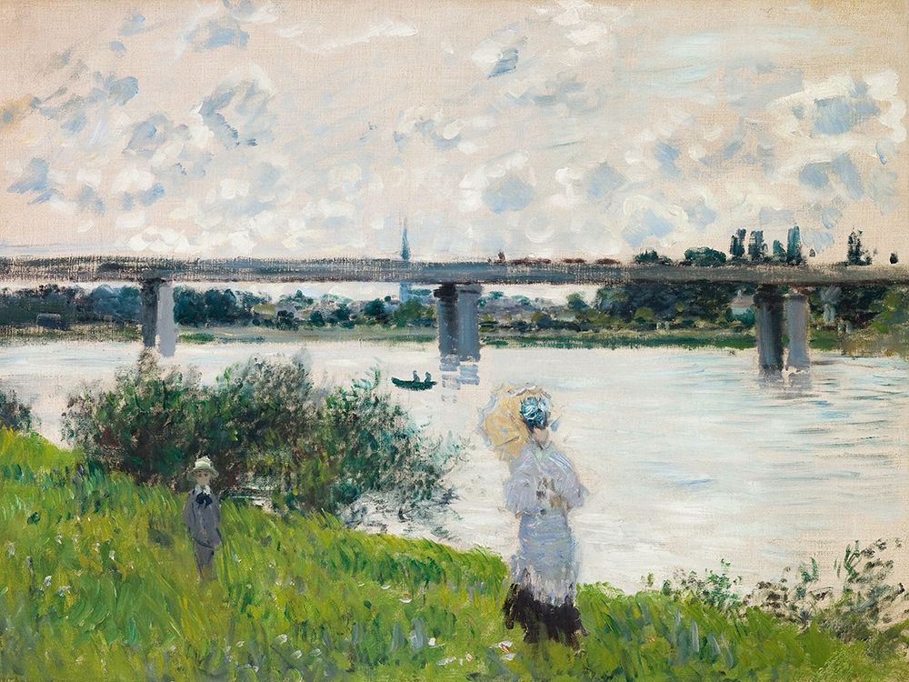 The Promenade with the Railroad Bridge- Argenteuil — Monet, Claude