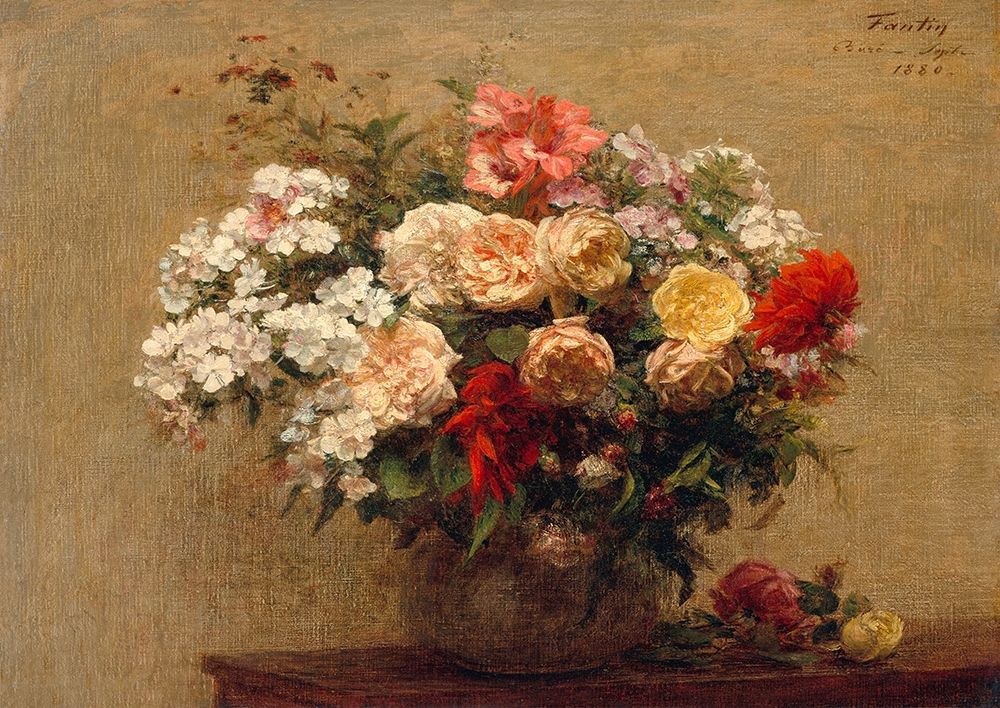Vase with Summer Flowers — Fantin-Latour, Henri