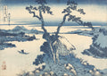Vista do Monte Fuji sobre o Lago Suwa — Katsushika Hokusai