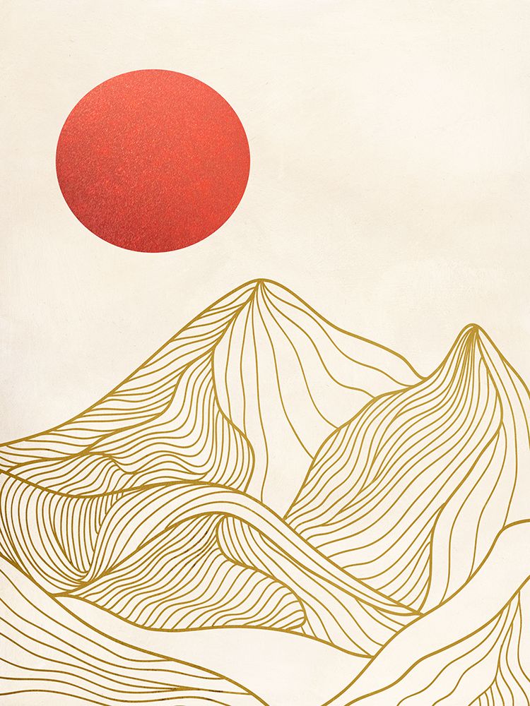 Sunset on the Mountains I — Sayaka, Miko