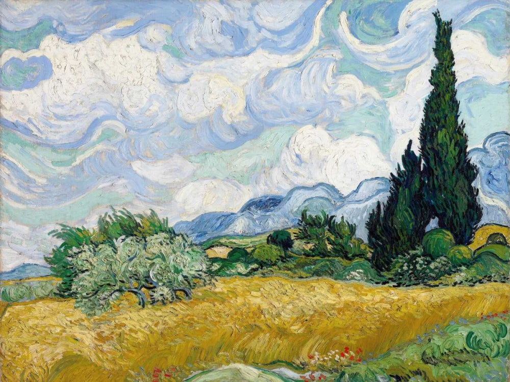 Wheat Field with Cypresses II — Van Gogh, Vincent