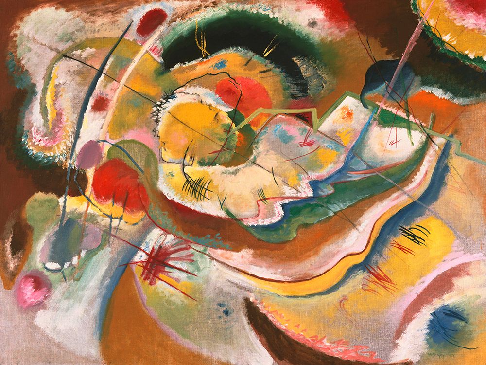 Little Painting with Yellow (Improvisation), 1914 — Kandinsky, Wassily
