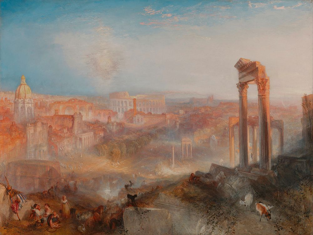Roma Moderna — Campo Vaccino — William Turner
