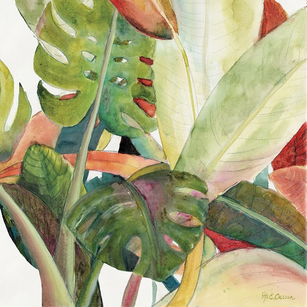 Jardim Tropical Exuberante 1 — quadrado I — Cusson, Marie-Elaine