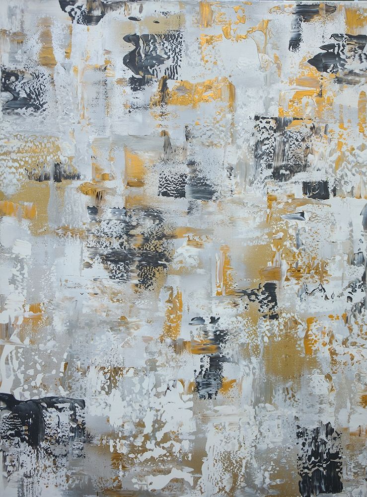 Abstrato em Prata, Cinza e Ouro — Chapman, Marcy