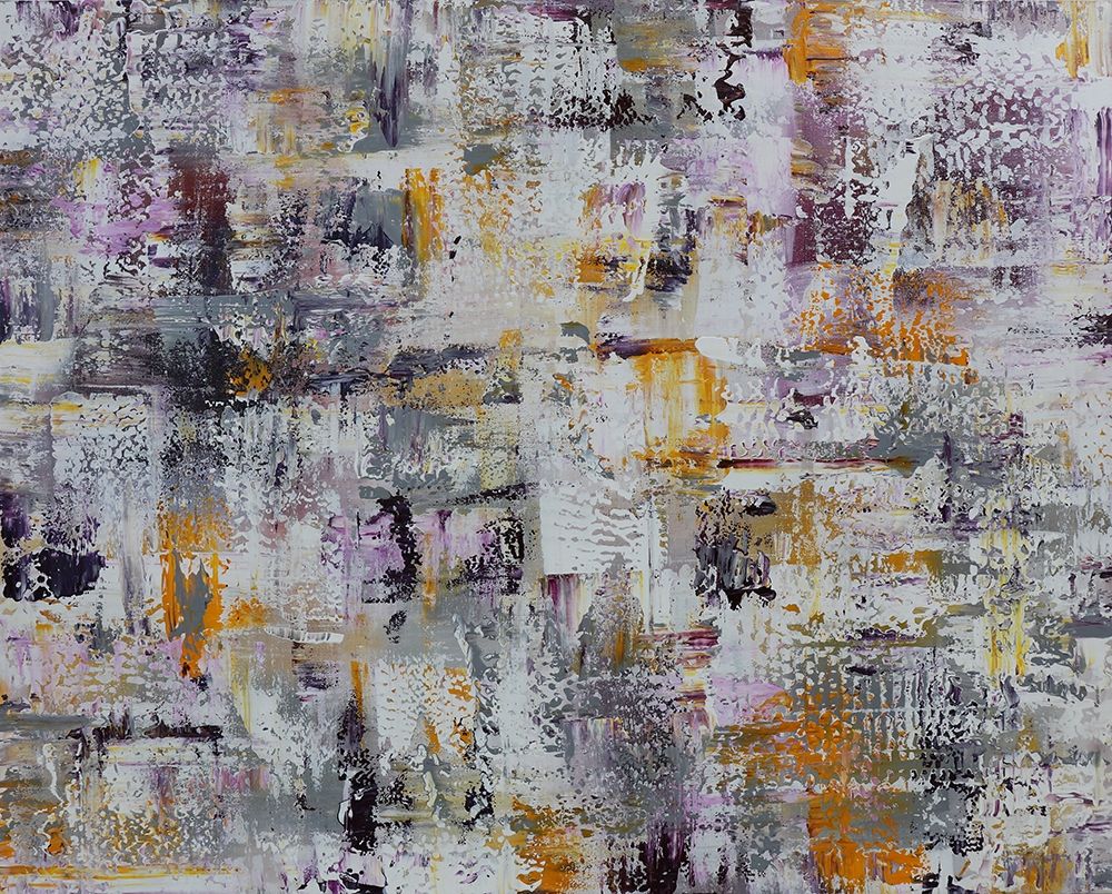 Abstrato em Ouro, Roxo e Cinza — Chapman, Marcy