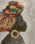 Retrato de Mulher I — argola dourada — Cusson, Marie-Elaine