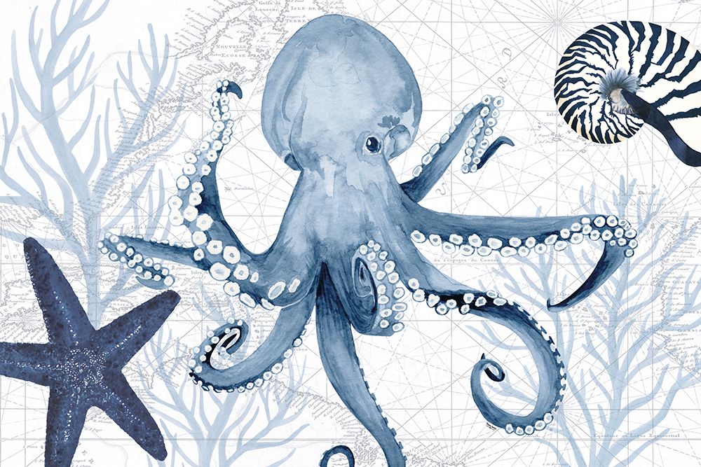 Mar Profundo Azul I em Branco — Reed, Tara