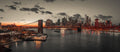 Lower Manhattan e a Ponte de Brooklyn ao Anoitecer — Frank, Assaf