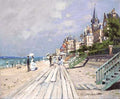 Beach at Trouville — Monet, Claude