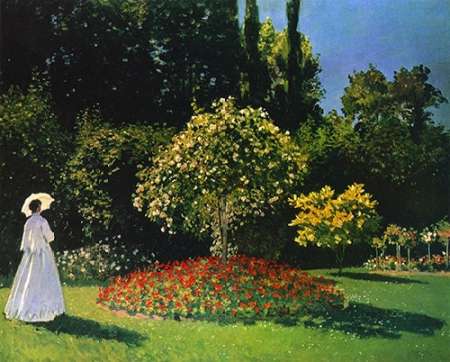 Lady In The Garden 1867 — Monet, Claude